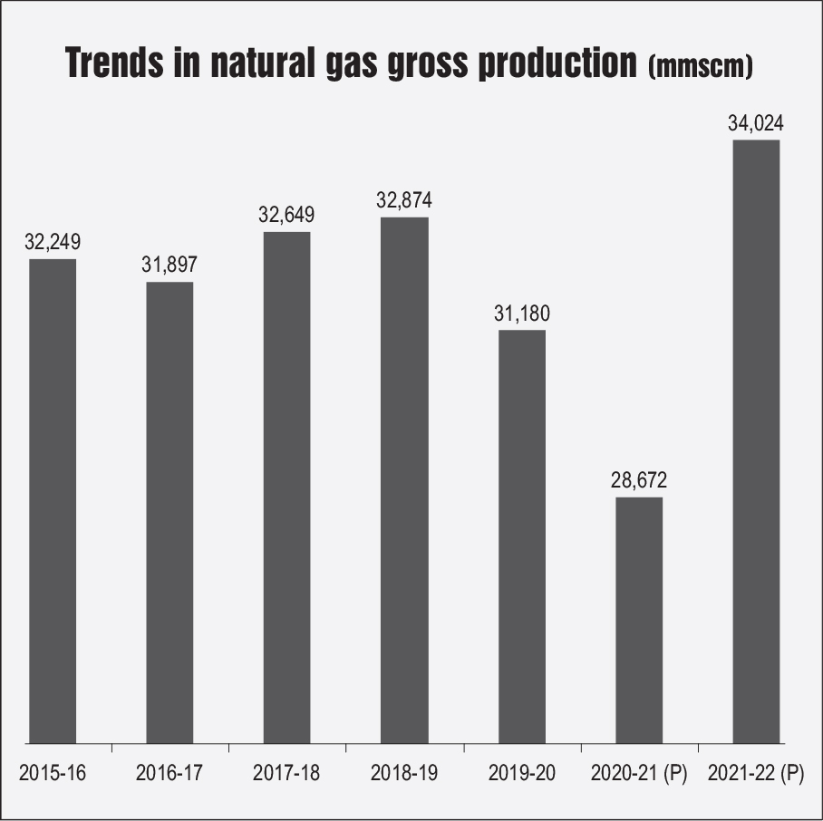 Key Statistics: Natural gas consumption and production trends - Indian ...
