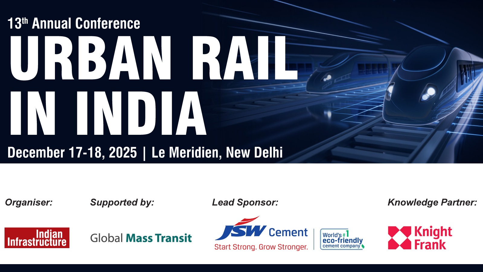 13th Annual Conference on Urban Rail in India | December 17-18, 2025 ...